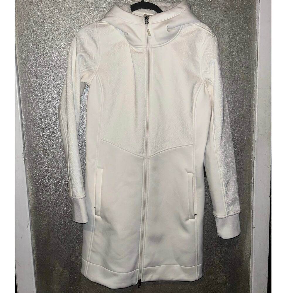 Calia Carrie Underwood Winter Resort Cream Fleece Neoprene Long Hoodie Jacket